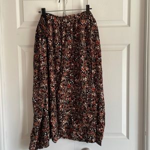 Long floral skirt